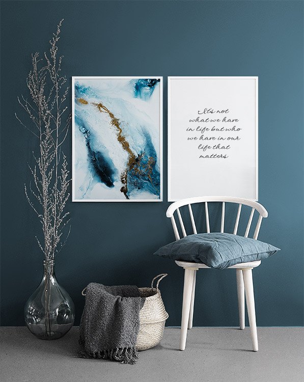 Affiche avec texte et citation Posters de style sobre